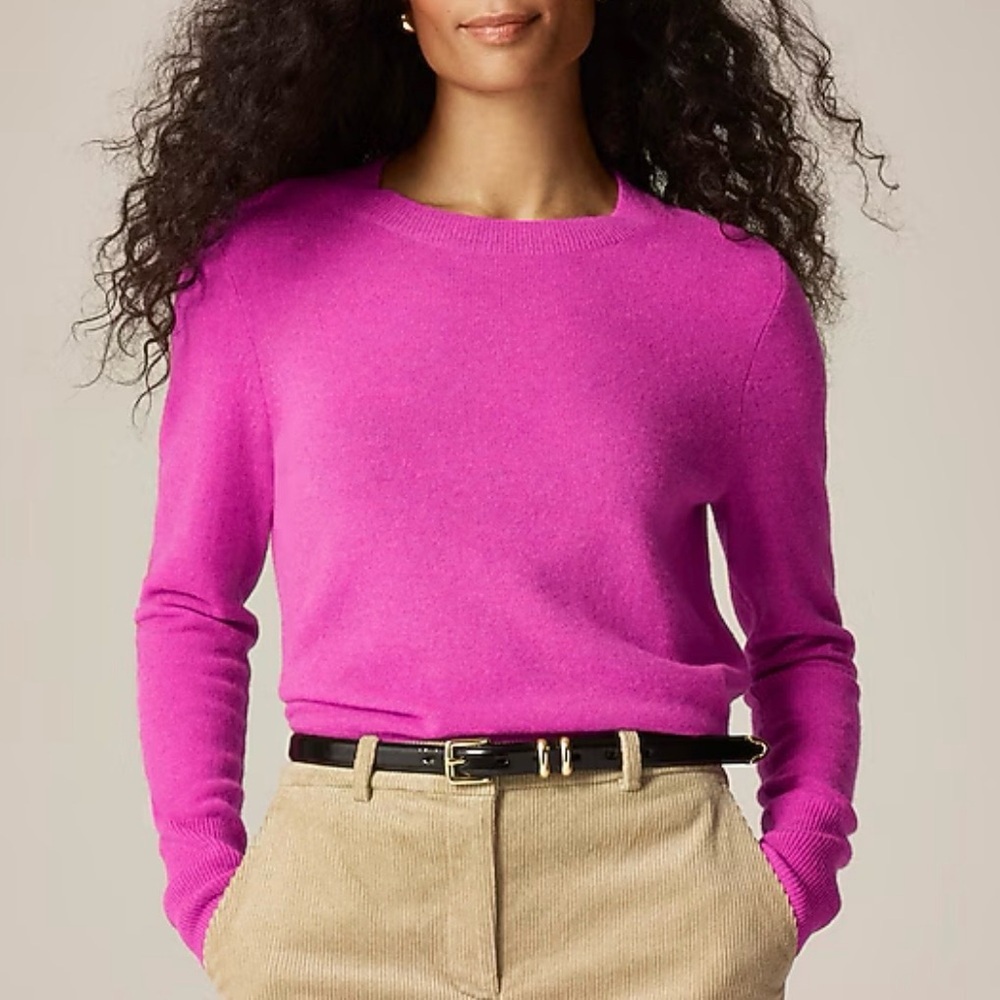 J. Crew Cashmere classic-fit crewneck sweater ~ NWT